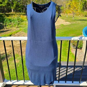 Athleta sleeveless blue dress, size L, EUC